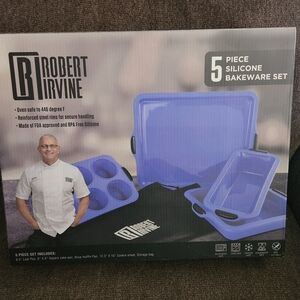 Blue Silicone Bakeware Set